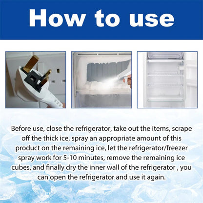 Ajaxfit™💥🧊Instant Ice Melt Spray – No Scraping Needed for Fridge, Freezer & Glass💥