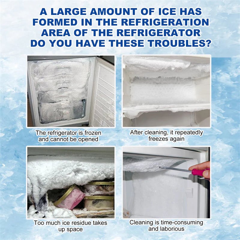 Ajaxfit™💥🧊Instant Ice Melt Spray – No Scraping Needed for Fridge, Freezer & Glass💥