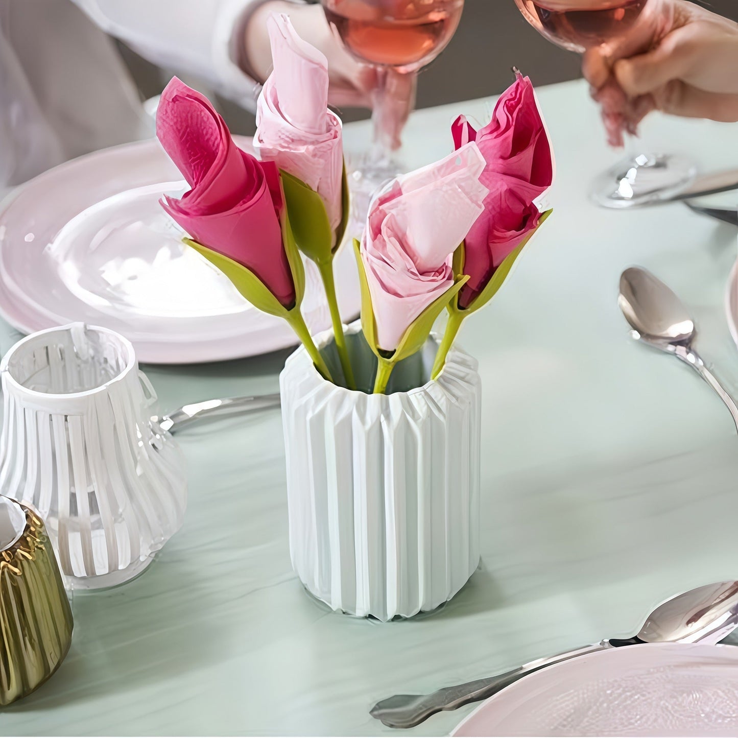 Ajaxfit™ 3-Second Rose Maker — Turn Ordinary Napkins into Table Art