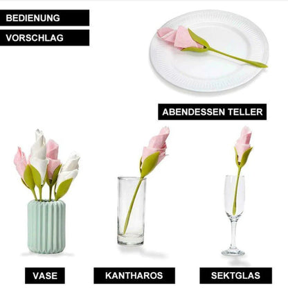Ajaxfit™ 3-Second Rose Maker — Turn Ordinary Napkins into Table Art