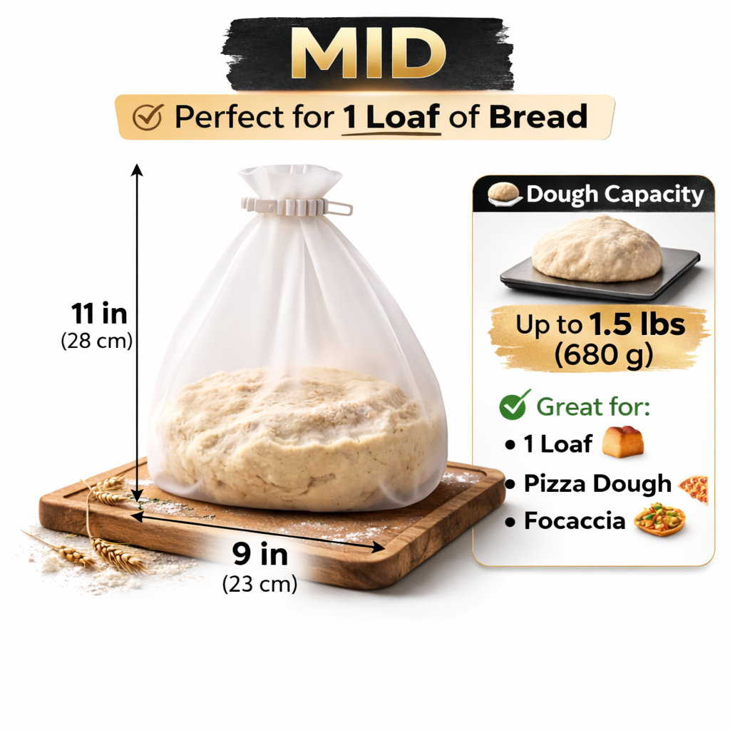 Ajaxfit™ Food Grade Silicone Dough Mixing Bags