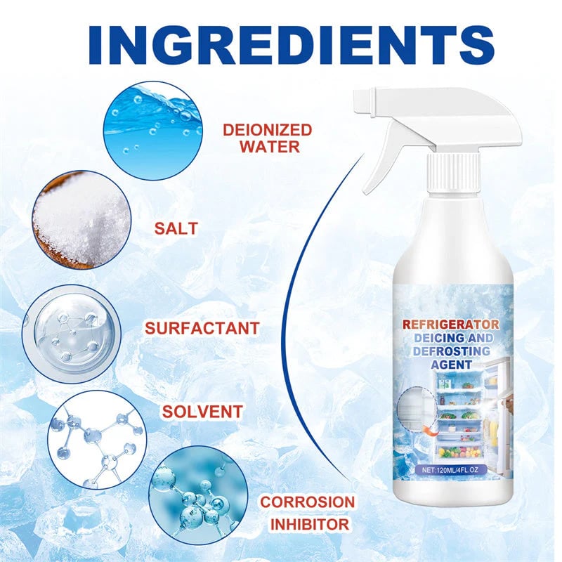 Ajaxfit™💥🧊Instant Ice Melt Spray – No Scraping Needed for Fridge, Freezer & Glass💥
