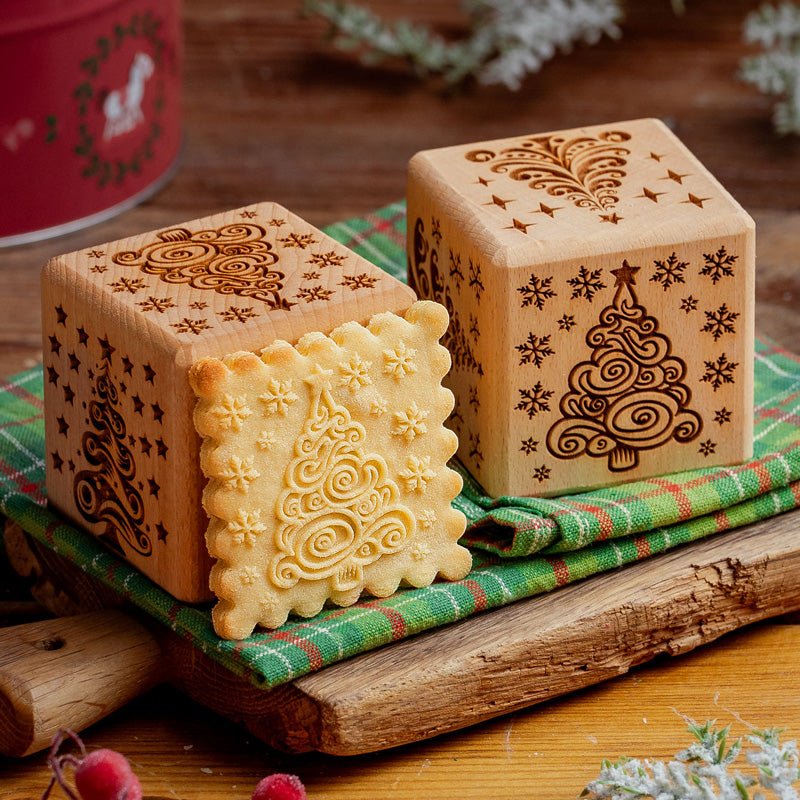 Christmas Trees Cookie Cube