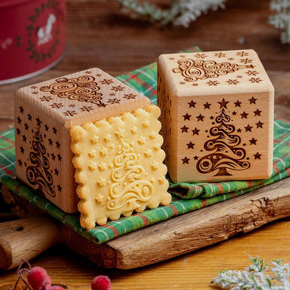 Christmas Trees Cookie Cube