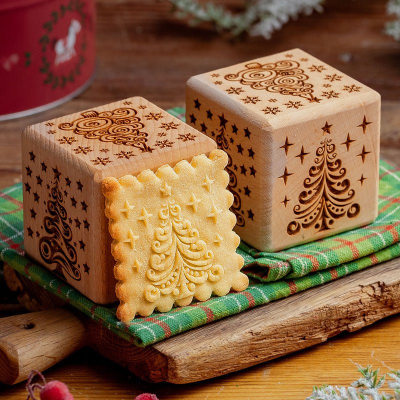 Christmas Trees Cookie Cube