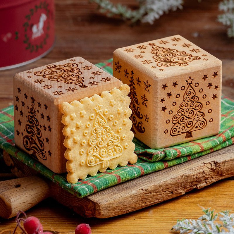 Christmas Trees Cookie Cube