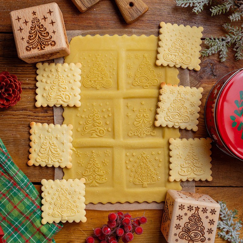 Christmas Trees Cookie Cube