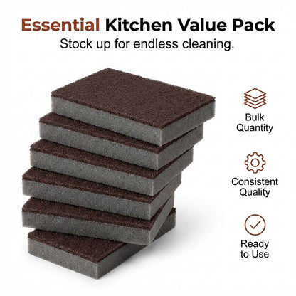 Ajaxfit™🧽🔥2026 HOT SALE🍳Emery Sponge Scrubber – Removes burnt grease & rust instantly. Flexible & durable, ergonomic handle. A heavy-duty cleaning essential. 🍳✨ (offer))