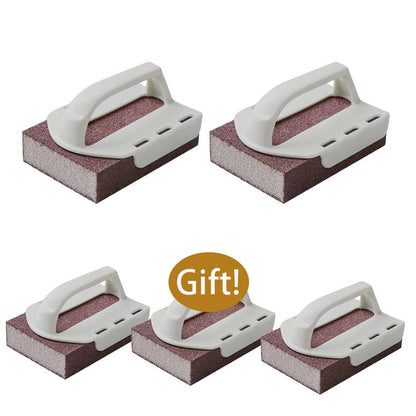 Ajaxfit™🧽🔥2026 HOT SALE🍳Emery Sponge Scrubber – Removes burnt grease & rust instantly. Flexible & durable, ergonomic handle. A heavy-duty cleaning essential. 🍳✨ (offer))