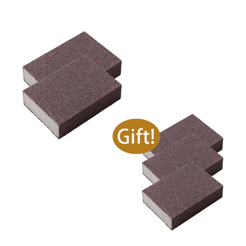 Ajaxfit™🧽🔥2026 HOT SALE🍳Emery Sponge Scrubber – Removes burnt grease & rust instantly. Flexible & durable, ergonomic handle. A heavy-duty cleaning essential. 🍳✨ (offer))