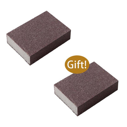 Ajaxfit™🧽🔥2026 HOT SALE🍳Emery Sponge Scrubber – Removes burnt grease & rust instantly. Flexible & durable, ergonomic handle. A heavy-duty cleaning essential. 🍳✨ (offer))